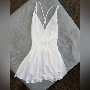 Hayyouduo white mini dress